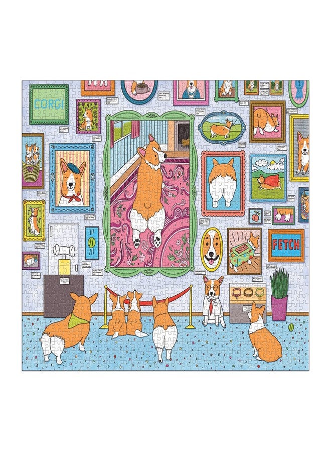 Galison Museum of The Corgi 1000 Piece Puzzle from Galison - 27" x 20" Jigsaw Puzzle, Fun and Colorful Artwork, Thick and Sturdy Pieces, for The Dog Lover in Your Life - Image 2